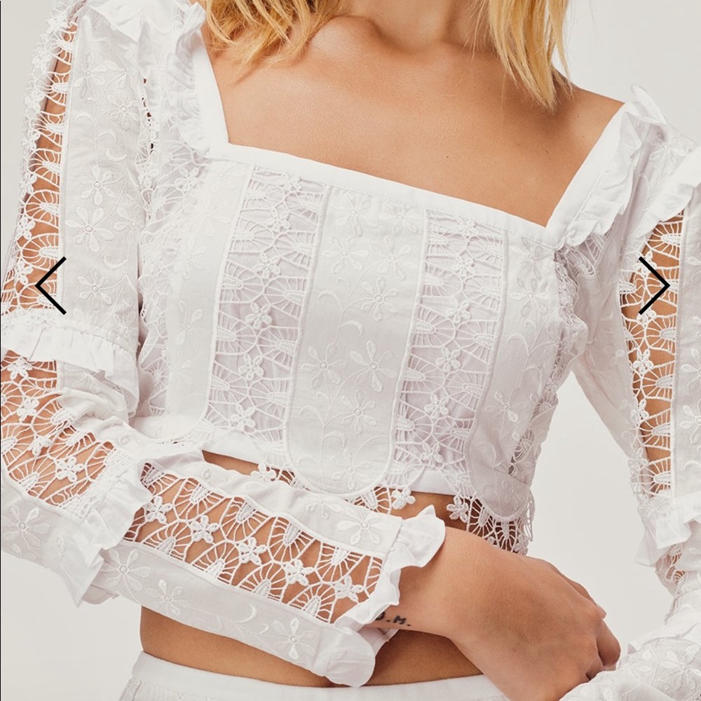 NWT For Love and Lemon Morrison Crop Top